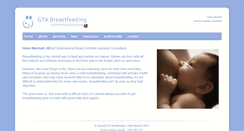 Desktop Screenshot of gtabreastfeeding.ca
